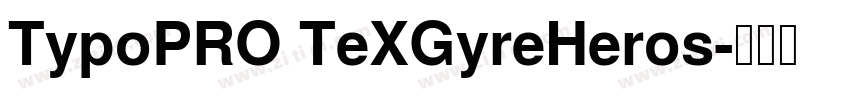 TypoPRO TeXGyreHeros字体转换